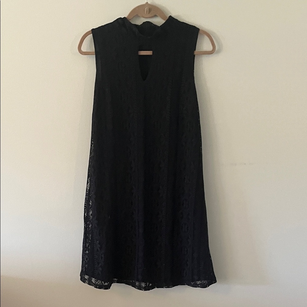 Libby Edelman Black Lace Mini Dress
